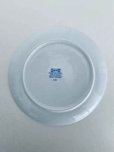 Assiette Vintage IKEA 1994 - Ourson & Myrtilles - Made in Portugal - Rare