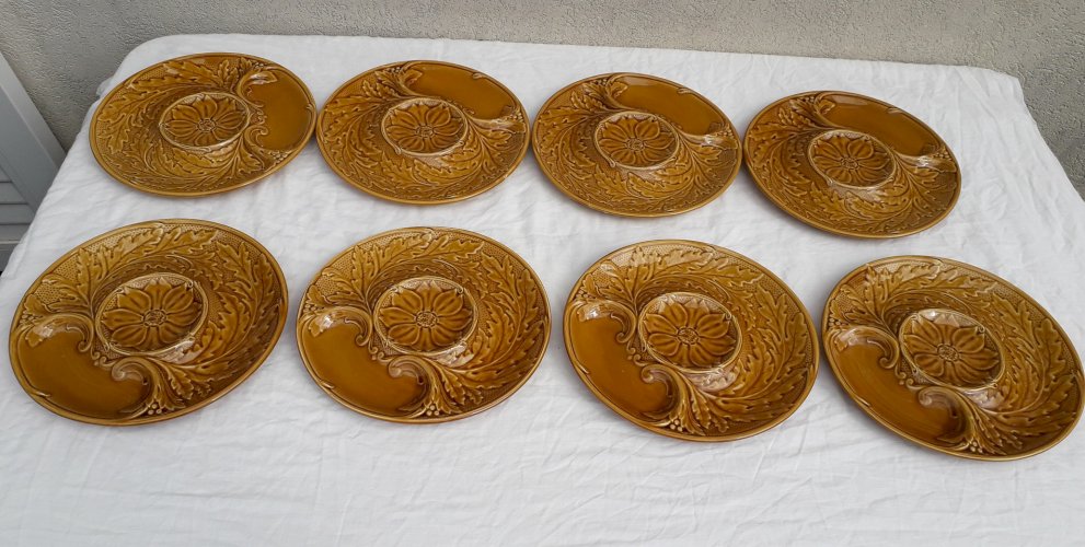Assiettes à artichaut Gien