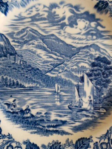 Assiettes à dessert anglaises Wedgwood