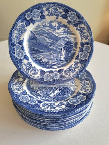 Assiettes à dessert anglaises Wedgwood