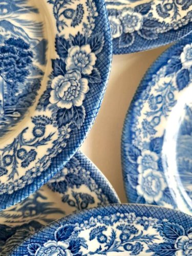 Assiettes à dessert anglaises Wedgwood