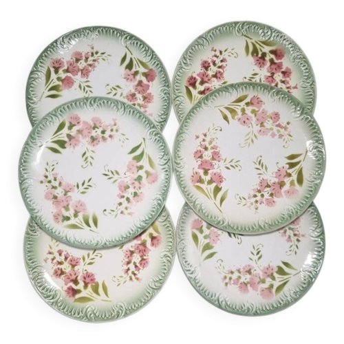 Assiettes à dessert Digoin & Sarreguemines