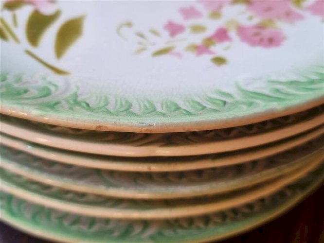 Assiettes à dessert Digoin & Sarreguemines