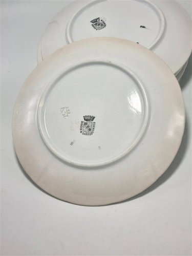 Assiettes à dessert Digoin & Sarreguemines