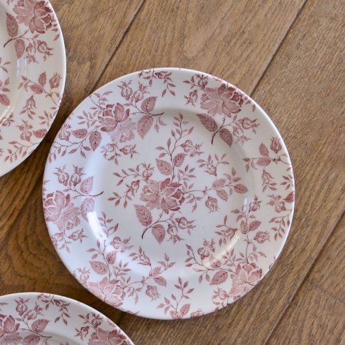 Assiettes à dessert EIT England petites roses