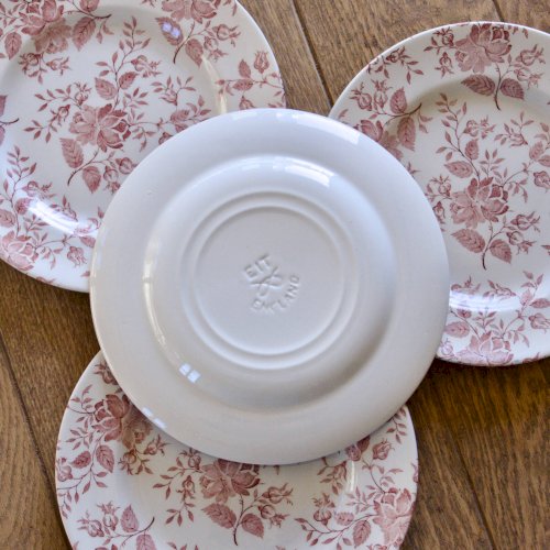 Assiettes à dessert EIT England petites roses