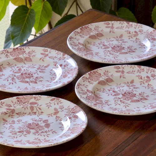 Assiettes à dessert EIT England petites roses