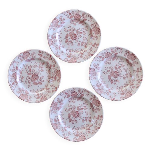 Assiettes à dessert EIT England petites roses