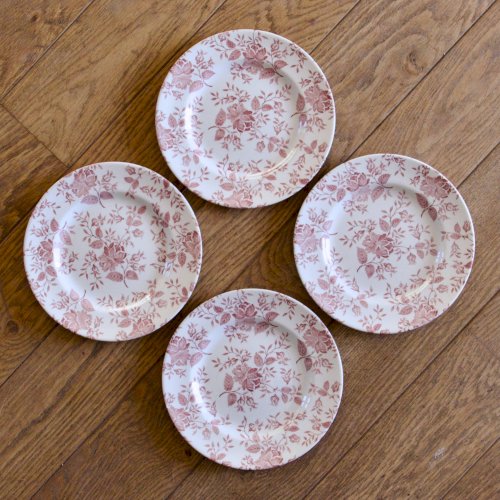 Assiettes à dessert EIT England petites roses