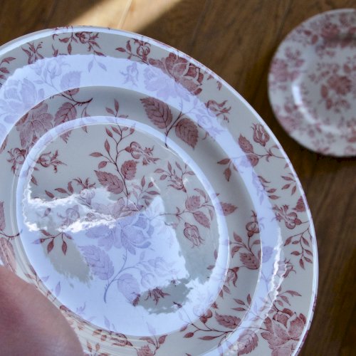 Assiettes à dessert EIT England petites roses