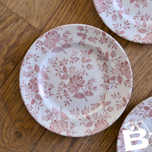 Assiettes à dessert EIT England petites roses