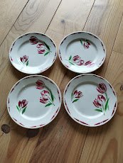 assiettes a dessert TULIPES badonviller