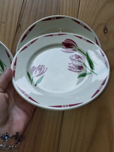 assiettes a dessert TULIPES badonviller