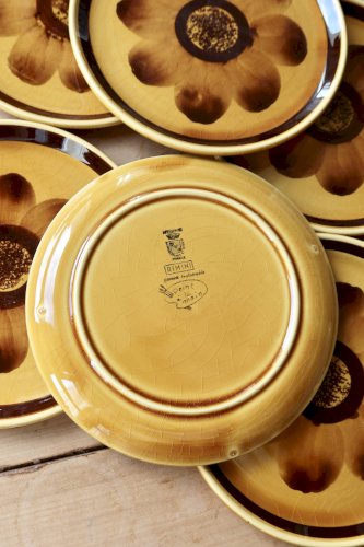 Assiettes à dessert vintage faïence Sarreguemines Digoin modèle Rimini