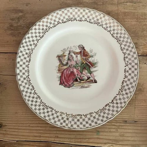 Assiettes à dessert vintage « Marquise »