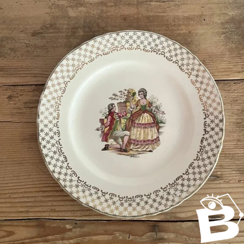 Assiettes à dessert vintage « Marquise »