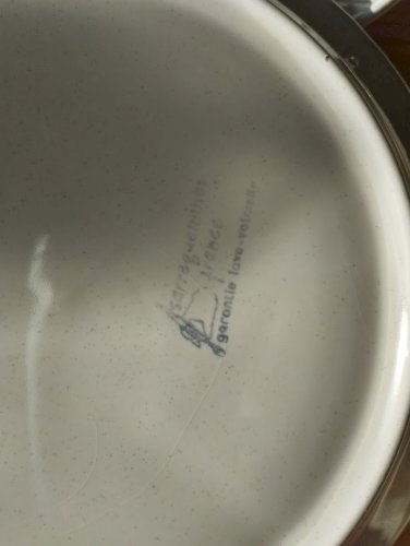 assiettes a fondue sarreguemines modele chardon