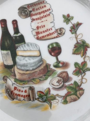 Assiettes à fromage en porcelaine du Berry