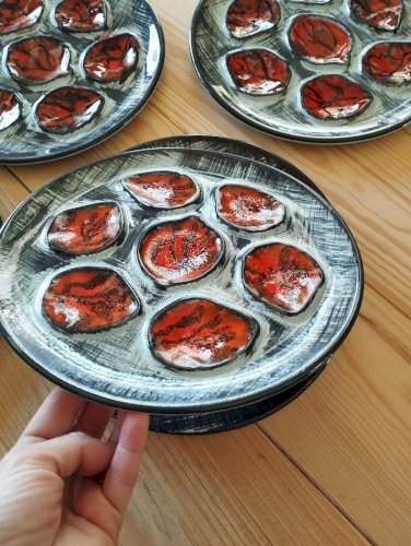 assiettes a huitres