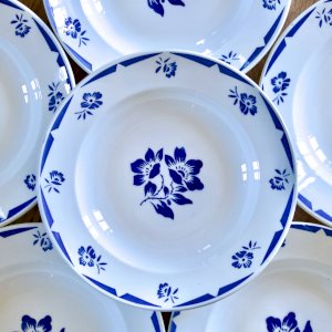 Old Badonviller plates Madelon collection hand-painted