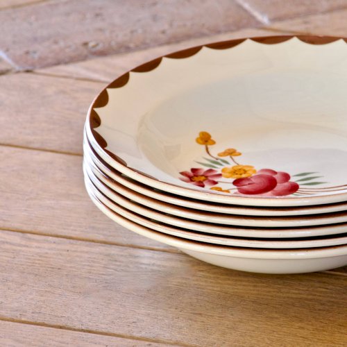 Assiettes anciennes de 1920 Choisy-le-Roi Creil & Montereau Huguette