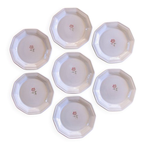 Assiettes anciennes de Niderviller peintes à la main