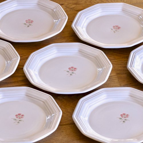 Assiettes anciennes de Niderviller peintes à la main