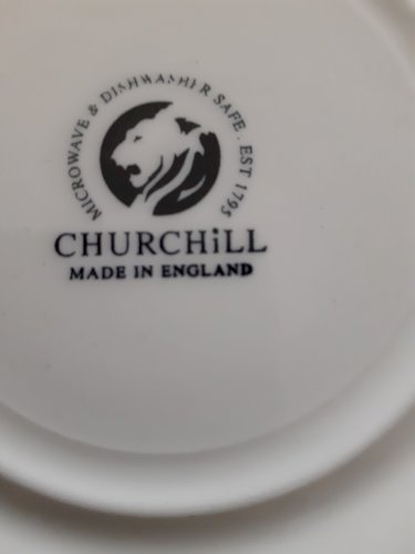 assiettes creuse   CHURCHILL DECORD PLUVIER