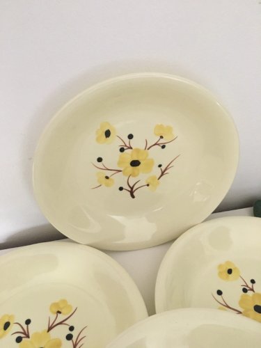 Assiettes creuses anciennes Salins
