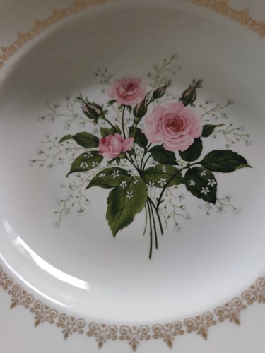 Assiettes creuses Badonviller modèle bagatelle 