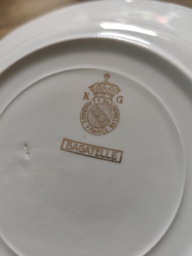 Assiettes creuses Badonviller modèle bagatelle 