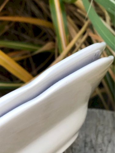 Assiettes creuses bleues et blanches en porcelaine Italienne