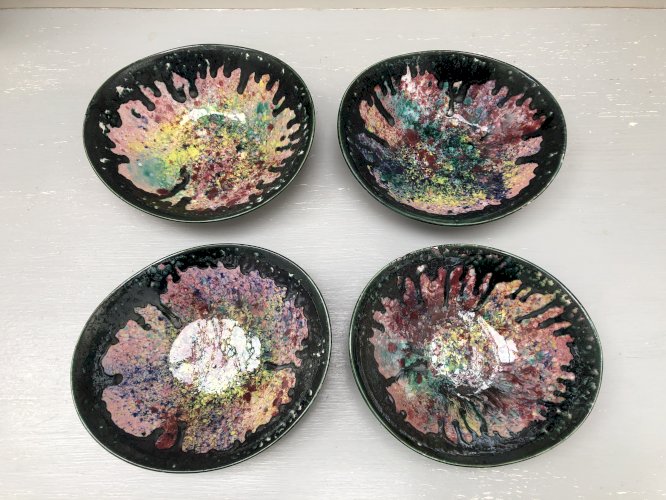 assiettes creuses pokebowl année 50 / 60
