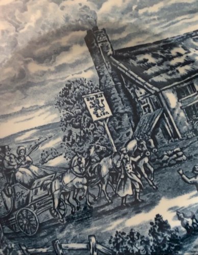 Assiettes creuses rétro vintage blanches et bleues en porcelaine England