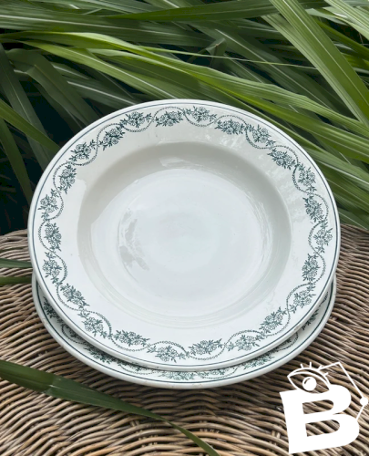 Assiettes creuses rétro vintage Céranord