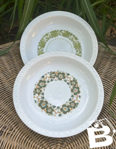 Assiettes creuses rétro vintage en porcelaine Bavaria
