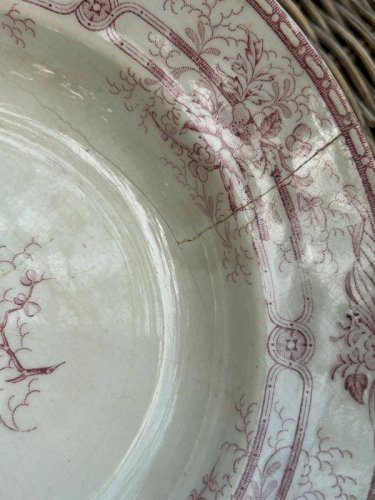 Assiettes creuses rétro vintage K&G Luneville modèle Cérès