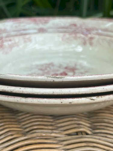 Assiettes creuses rétro vintage K&G Luneville modèle Cérès