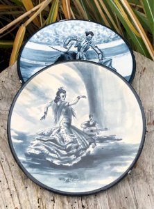 Assiettes décoratives thème personnages Espagnols