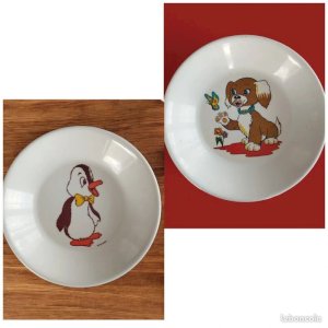vintage melamine plates