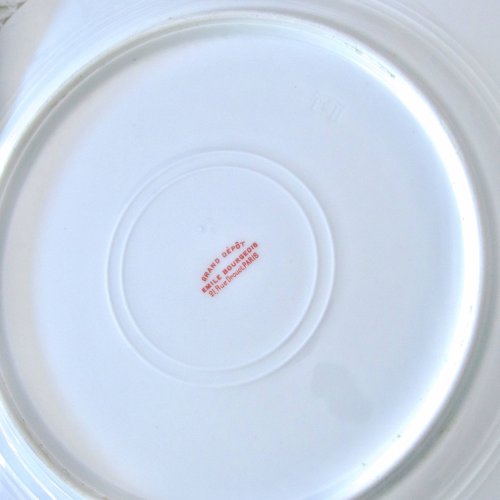 Assiettes en porcelaine Emile Bourgeois Drouot Paris