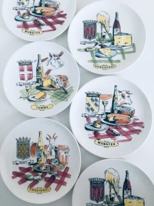 Assiettes fromage Gien