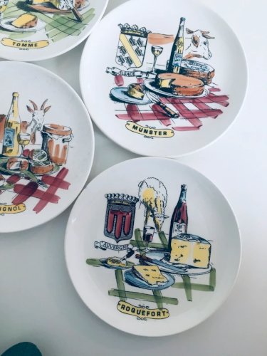 Assiettes fromage Gien