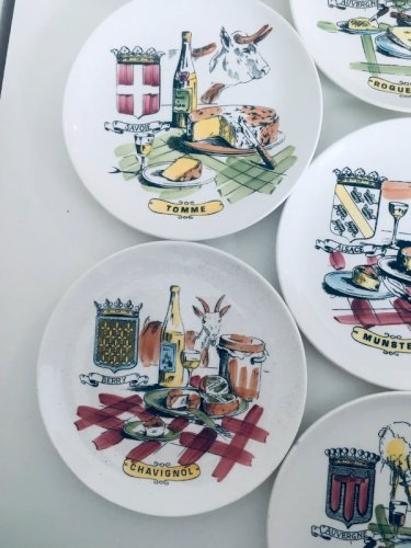 Assiettes fromage Gien