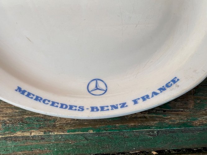Assiettes Mercedes-Benz France Sarreguemines  – lot 2 – cadeau auto noel