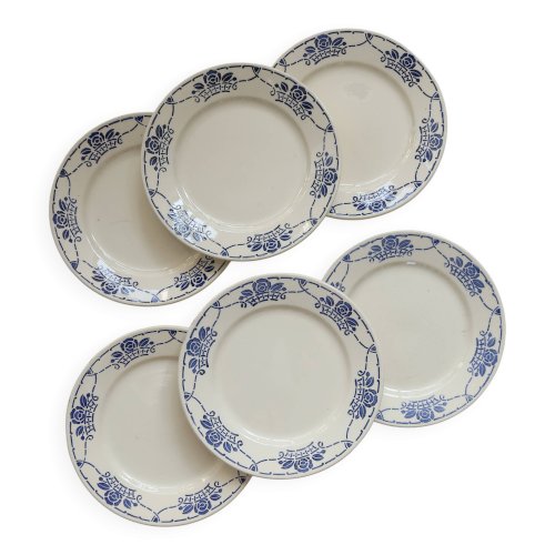 Assiettes plates antiques -  Choisy le Roi HBC -  Modèle Georgett