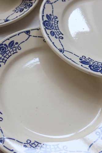 Assiettes plates antiques -  Choisy le Roi HBC -  Modèle Georgett