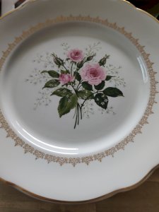Assiettes plates Badonviller modèle bagatelle 