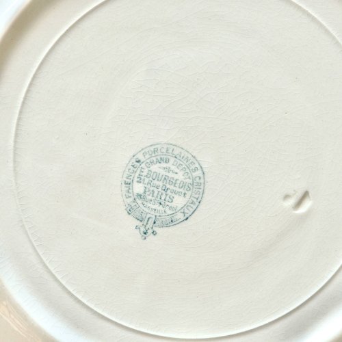 Assiettes plates de Noël de 1920 Emile Bourgeois Drouot Paris