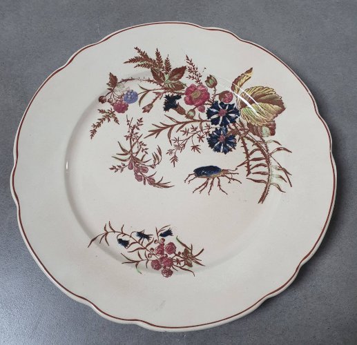 Assiettes plates en terre de fer